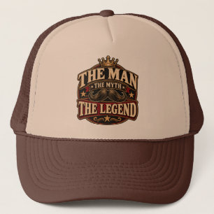The Man The Myth The Legend Vintage Trucker Hat