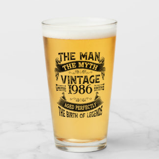 The Man The Myth Vintage Edition Glass Cup