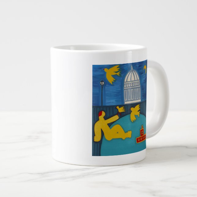 The Man Under the Bridge 2006 Large Coffee Mug (Front Right)