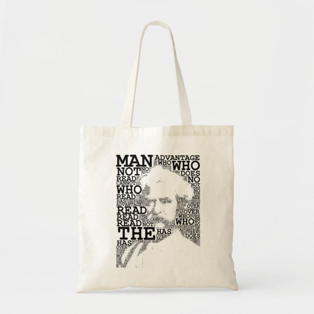 The Man Who Does Not Read Tote (Front)