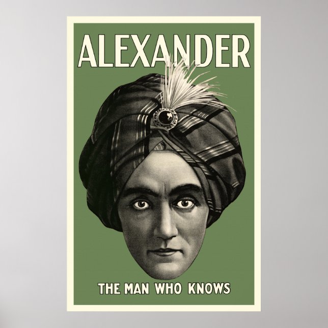 The Man Who Knows Poster - Green (Front)