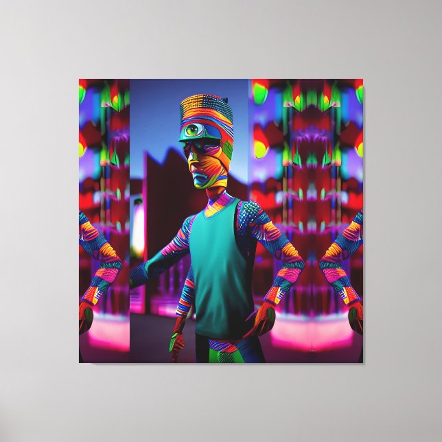 The Man Who Spiked My Coffee - Ken Gauge Art Canvas Print (Front)