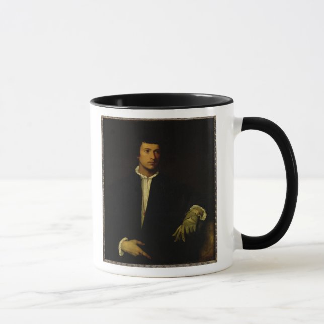 The Man with a Glove, c.1520 Mug (Right)