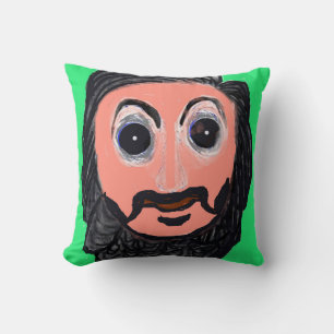 The Man with the Lion-Tail Moustache Cushion