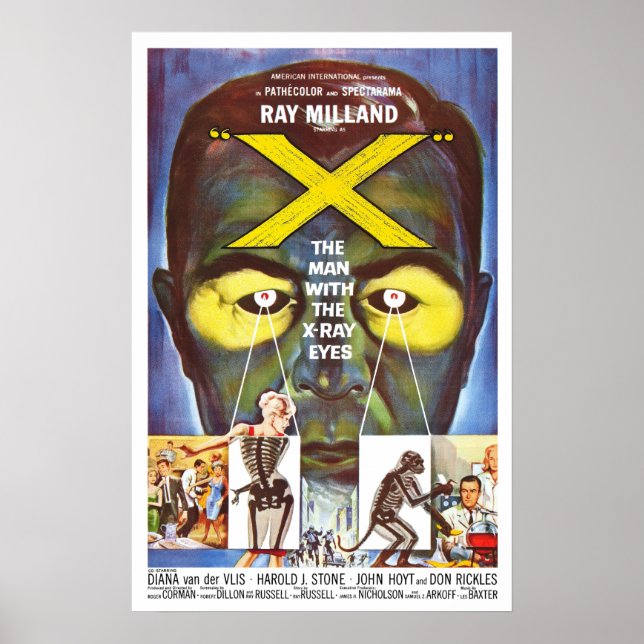 The Man with X-Ray Eyes Poster (Front)