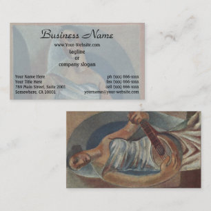 The Mandolin Player by Juan Gris Business Card