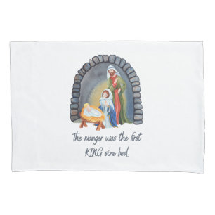 The Manger is the First King size bed Pillowcase