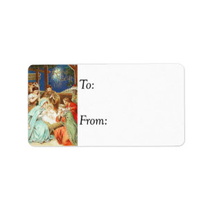 The Manger Scene Gift Tag