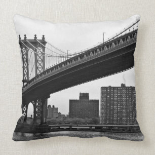 The Manhattan Bridge in New York City Cushion