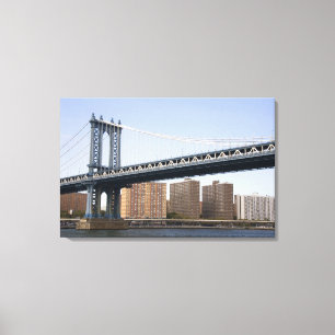 The Manhattan Bridge spanning the East River Canvas Print