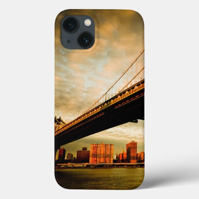 The Manhattan bridge view from Brooklyn side (NYC) Case-Mate iPhone Case (Back)