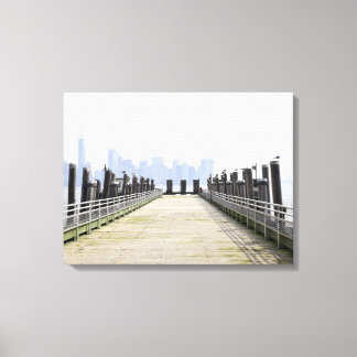 The Manhattan New York skyline Canvas Print