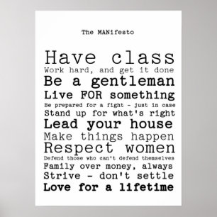 The MANifesto Poster