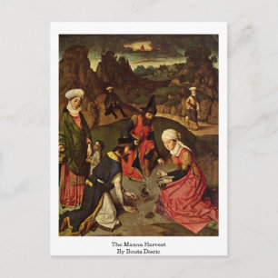The Manna Harvest By Bouts Dieric Postcard