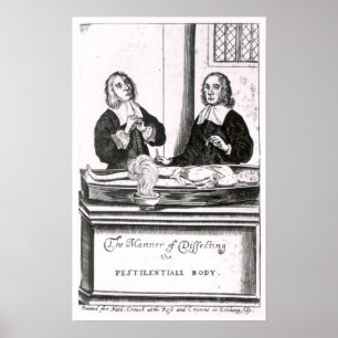 The Manner of Dissecting the Pestilential Body Poster