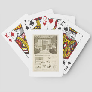 The manufacture of hats and hat designs, from the playing cards