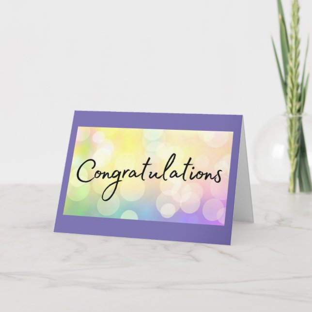 THE MANY WAYS TO SAY "YOU DID IT" CONGRATULATIONS CARD (Front)