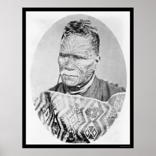 The Maori King of New Zealand 1895 Poster
