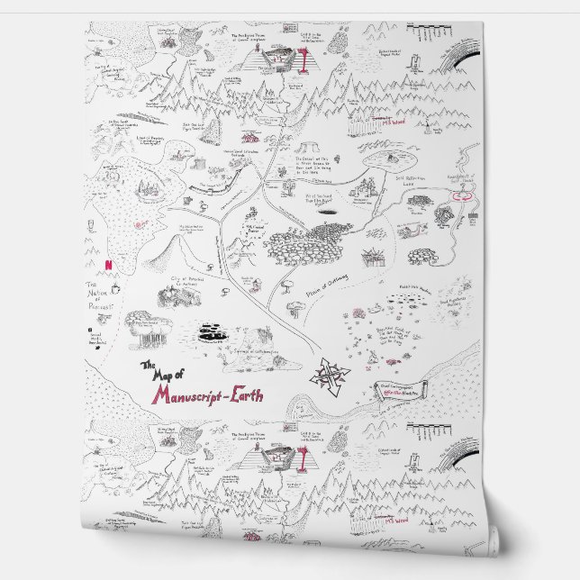 The Map of Manuscript Earth Wallpaper (Unrolling)
