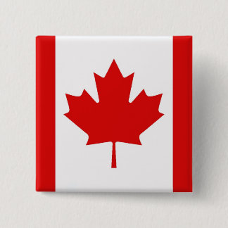 The Maple Leaf flag of Canada 15 Cm Square Badge