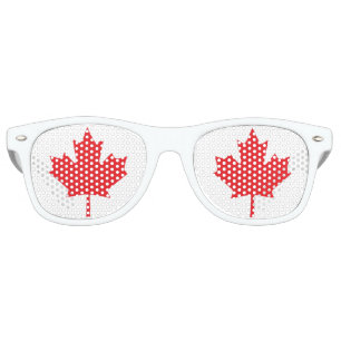 The Maple Leaf, National Symbol of Canada Retro Sunglasses