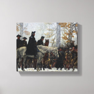 The March to Valley Forge by William B. T. Trego Canvas Print