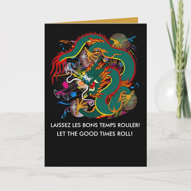 The-Mardi Gras Dragon V-2 Card (Front)