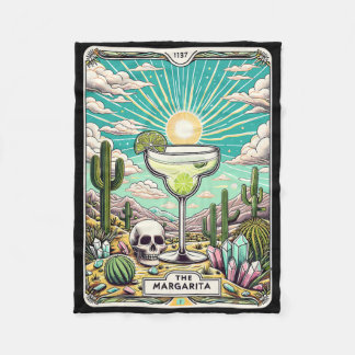 The Margarita Tarot Card Cinco De Mayo Party Marga Fleece Blanket