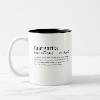 The Margarita - the perfect tequila cocktail Two-Tone Coffee Mug