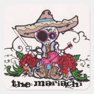 The Mariachi Square Sticker
