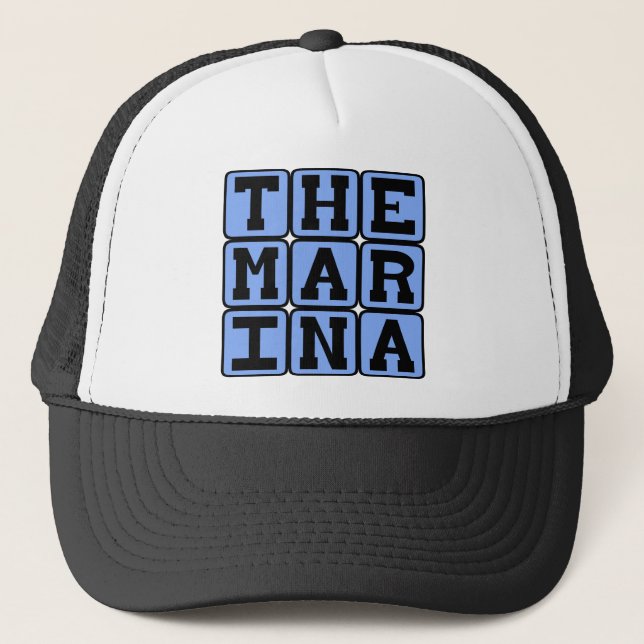 The Marina, San Francisco District Trucker Hat (Front)