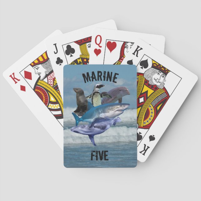 The Marine Five Playing Cards (Back)
