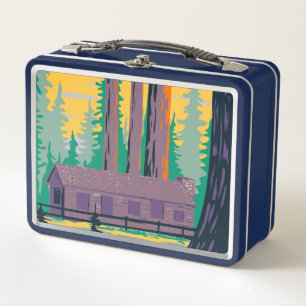 The Mariposa Grove Cabin Metal Lunch Box