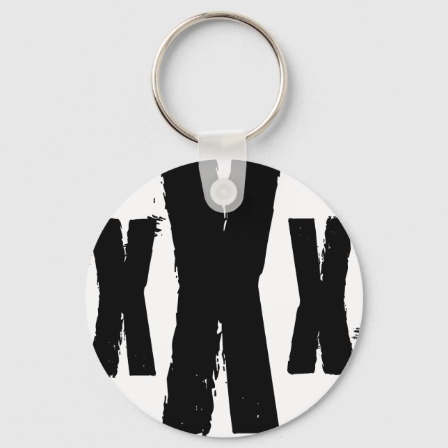 the mark of straight edge key ring (Front)