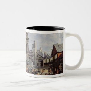 The Market and Fountain of the Innocents Two-Tone Coffee Mug
