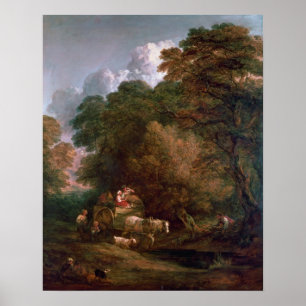The Market Cart, 1786 Poster
