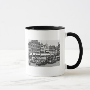 The Market Place at Trier, c.1910 Mug