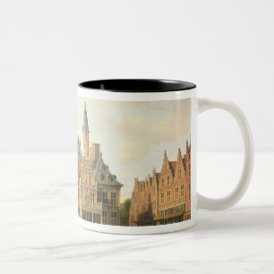 The Market Place with the Raadhuis Two-Tone Coffee Mug