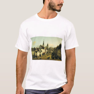 The Marketplace at Pirna by Bernardo Bellotto T-Shirt
