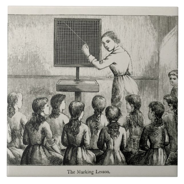 'The Marking Lesson', illustration from 'A Manual Tile (Front)