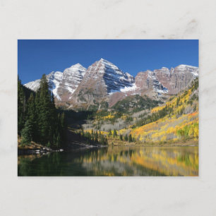 The Maroon Bells in the fall... Postcard