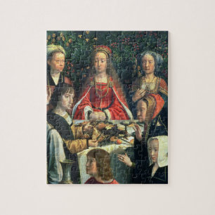 The Marriage at Cana, detail of the bride and surr Jigsaw Puzzle