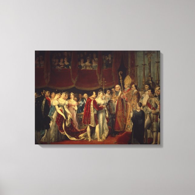 The marriage ceremony canvas print (Front)