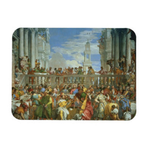 The Marriage Feast at Cana, c.1562 (oil on canvas) Magnet