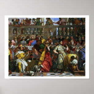 The Marriage Feast at Cana, detail of musicians an Poster