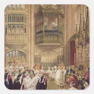 The Marriage of Edward VII Square Sticker