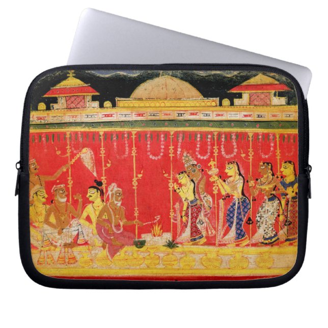The Marriage of Krishna's Parents, from a disperse Laptop Sleeve (Front)