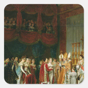 The Marriage of Napoleon I  and Marie Square Sticker