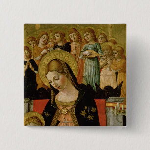 The Marriage of Saint Catherine of Siena 15 Cm Square Badge