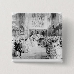 The Marriage of Victoria 15 Cm Square Badge